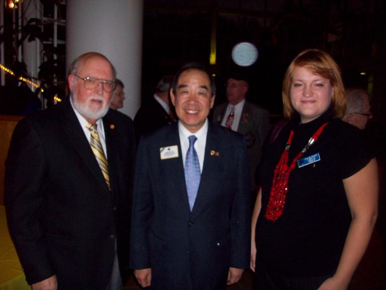 Dr. Tam International President, Jim Allison President Classis City, Paulina Bounds Advisor Athens Campus Club